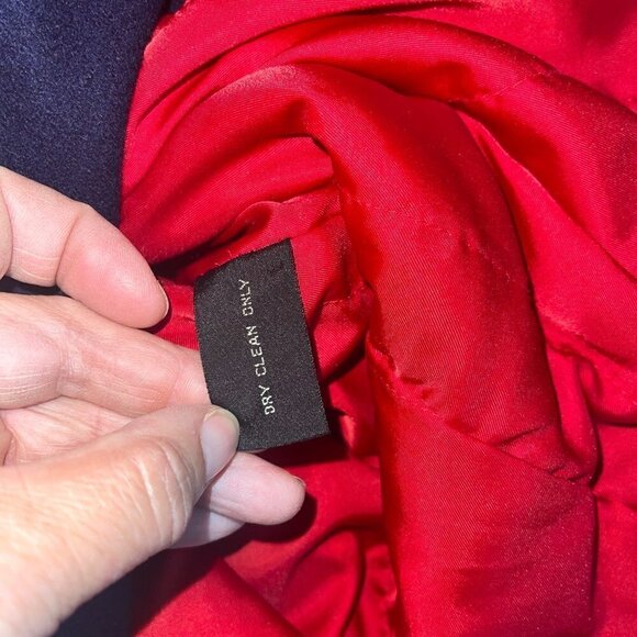 Rick Pallack Mens Field Jacket Size 46 Blue Wool Blend Button Front Closure - Picture 10 of 16